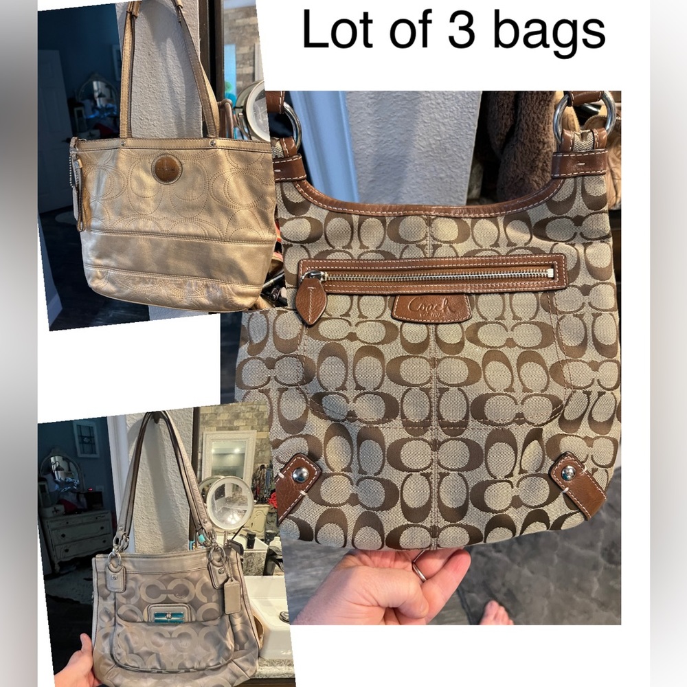 Lot of 3 Coach Bags